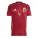 Belgia Wout Faes #4 Tricou Fotbal Replică European 2024 Barbati Acasa